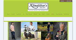 Desktop Screenshot of klinefeltersgallery.com